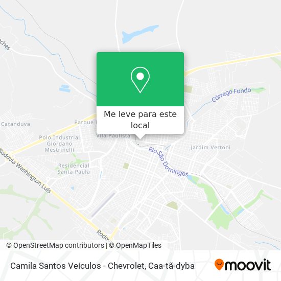 Camila Santos Veículos - Chevrolet mapa