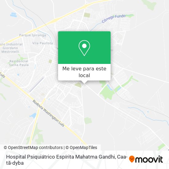 Hospital Psiquiátrico Espírita Mahatma Gandhi mapa
