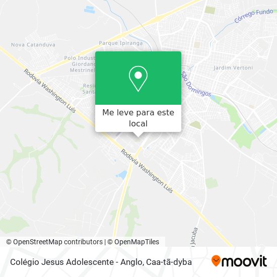 Colégio Jesus Adolescente - Anglo mapa