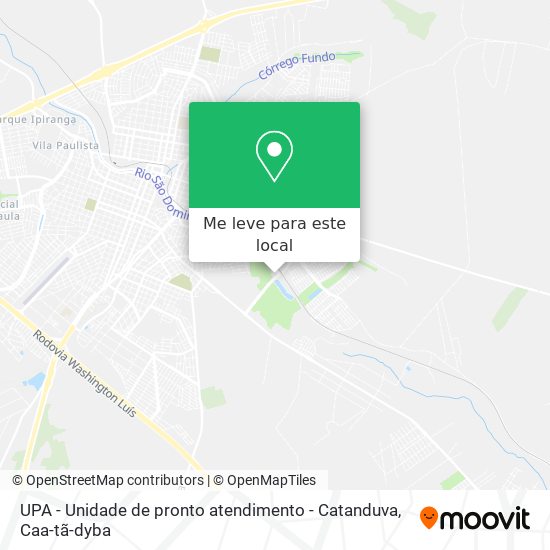 UPA - Unidade de pronto atendimento - Catanduva mapa