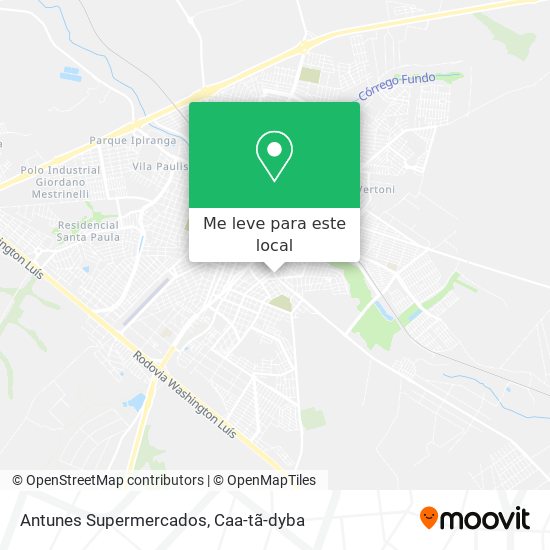 Antunes Supermercados mapa