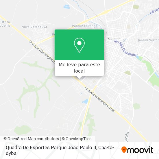 Quadra De Esportes Parque João Paulo II mapa