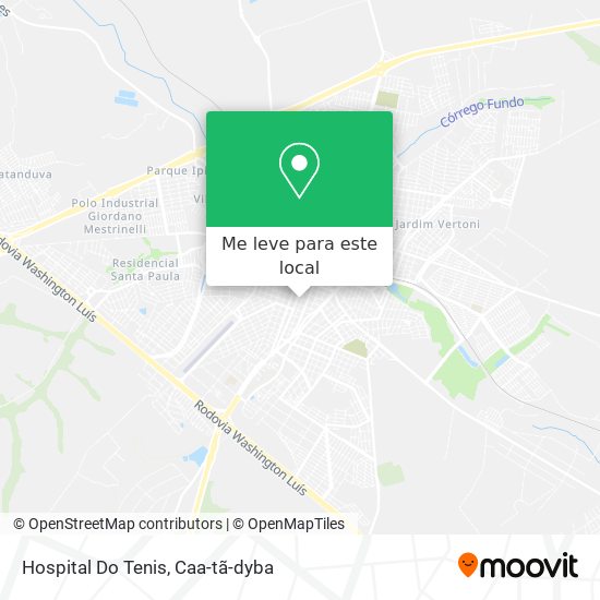 Hospital Do Tenis mapa