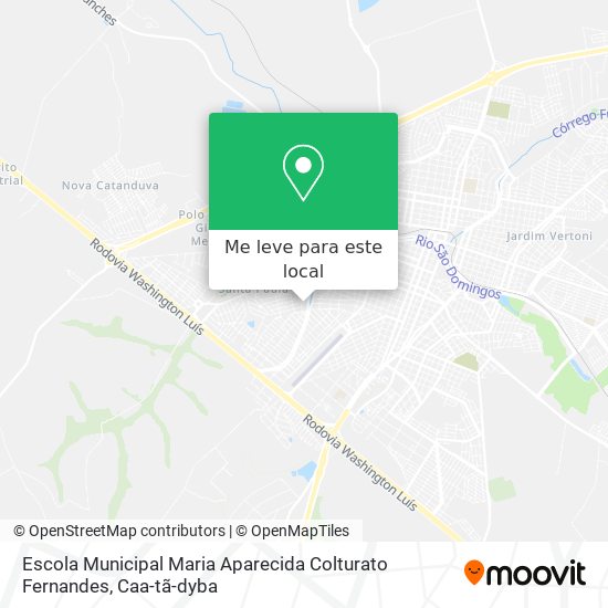 Escola Municipal Maria Aparecida Colturato Fernandes mapa