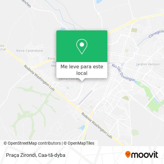 Praça Zirondi mapa