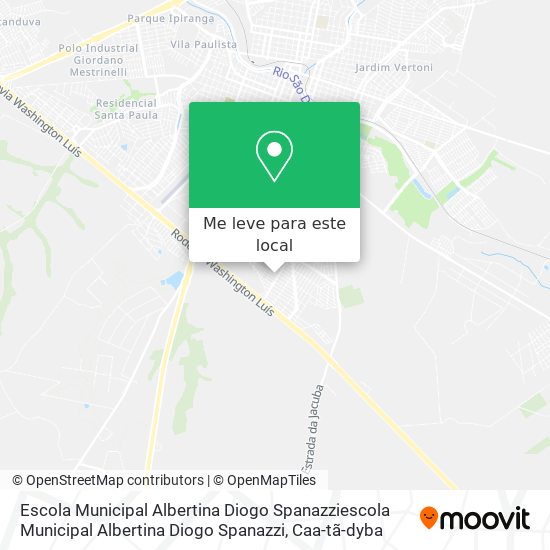 Escola Municipal Albertina Diogo Spanazziescola Municipal Albertina Diogo Spanazzi mapa