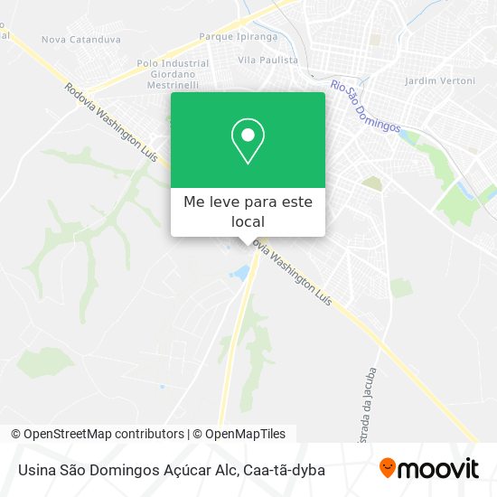 Usina São Domingos Açúcar Alc mapa