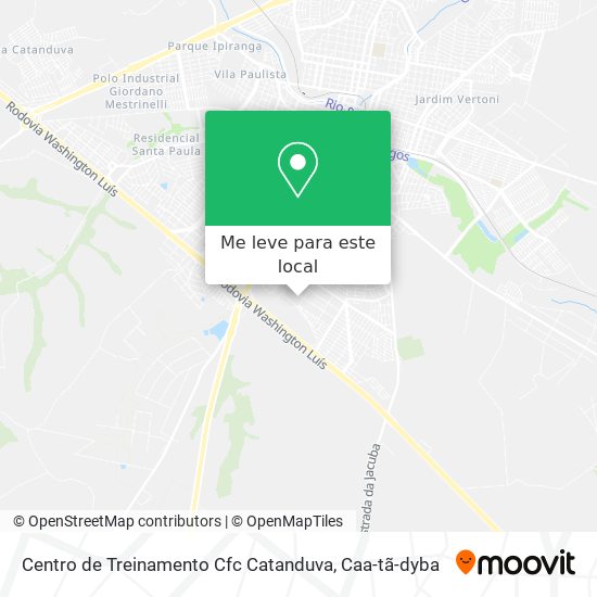 Centro de Treinamento Cfc Catanduva mapa