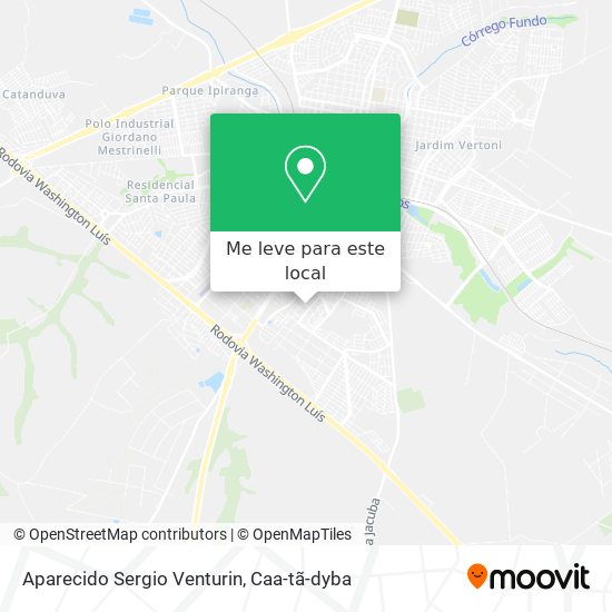 Aparecido Sergio Venturin mapa