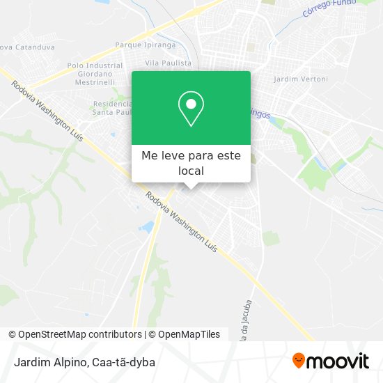 Jardim Alpino mapa