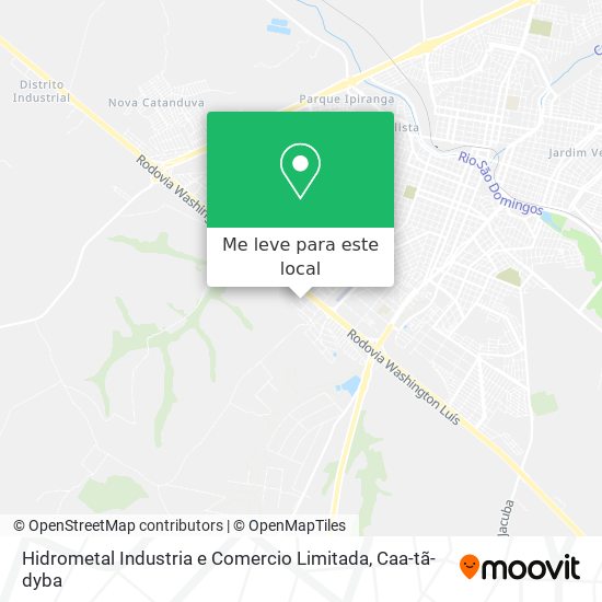 Hidrometal Industria e Comercio Limitada mapa