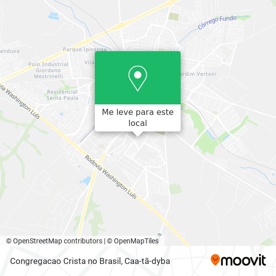 Congregacao Crista no Brasil mapa