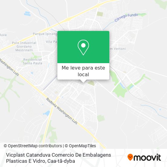 Vicplast Catanduva Comercio De Embalagens Plasticas E Vidro mapa