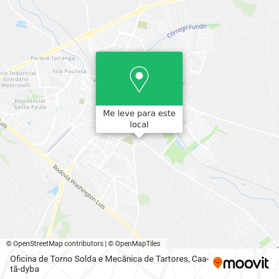 Oficina de Torno Solda e Mecânica de Tartores mapa