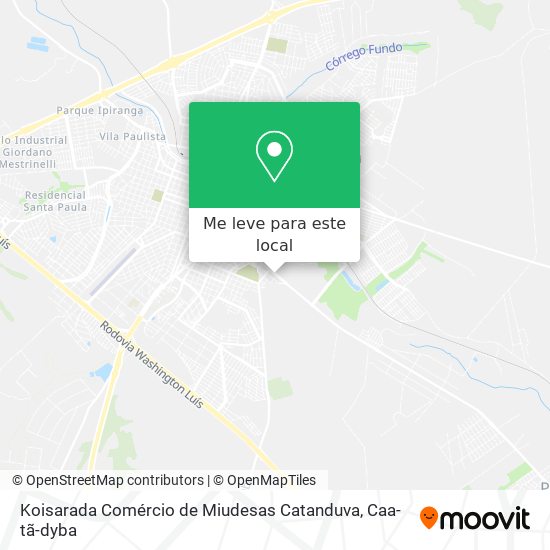 Koisarada Comércio de Miudesas Catanduva mapa