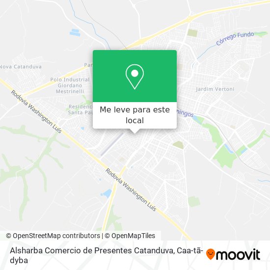 Alsharba Comercio de Presentes Catanduva mapa