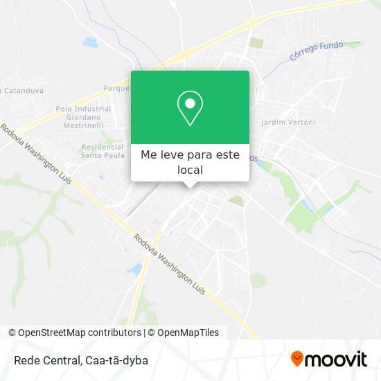 Rede Central mapa