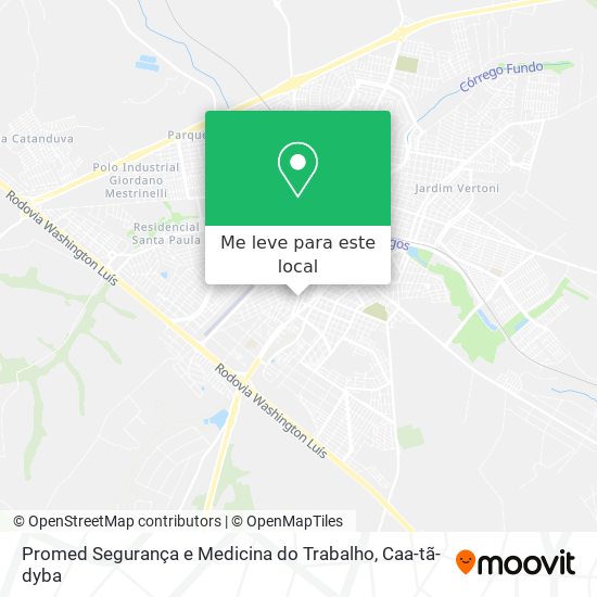 Promed Segurança e Medicina do Trabalho mapa