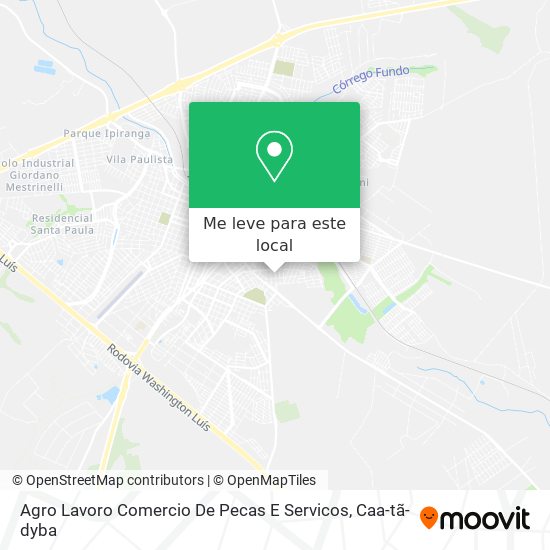 Agro Lavoro Comercio De Pecas E Servicos mapa