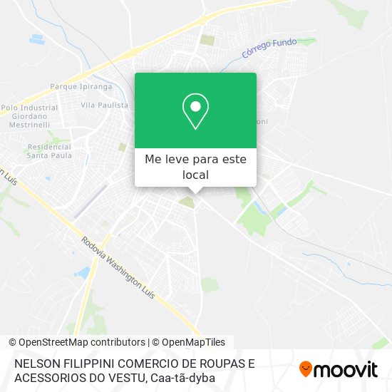 NELSON FILIPPINI COMERCIO DE ROUPAS E ACESSORIOS DO VESTU mapa