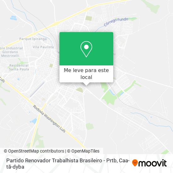 Partido Renovador Trabalhista Brasileiro - Prtb mapa