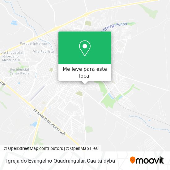 Igreja do Evangelho Quadrangular mapa