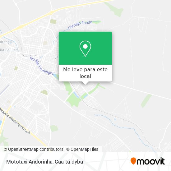 Mototaxi Andorinha mapa