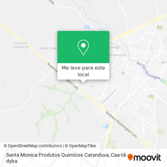 Santa Monica Produtos Quimicos Catanduva mapa