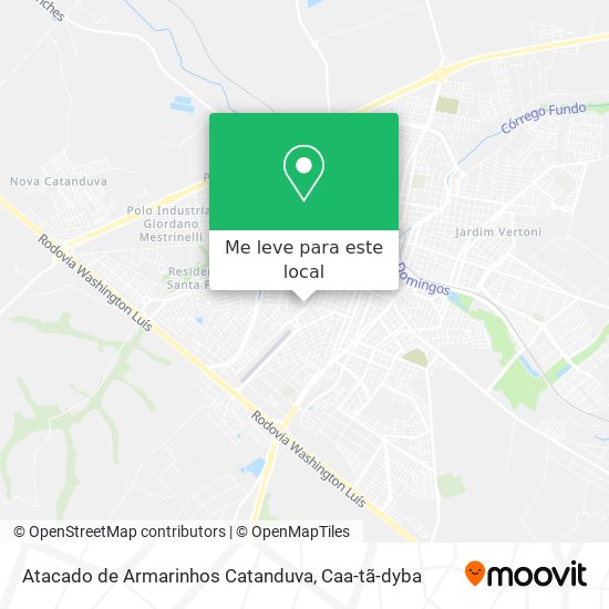 Atacado de Armarinhos Catanduva mapa