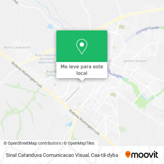 Sinal Catanduva Comunicacao Visual mapa