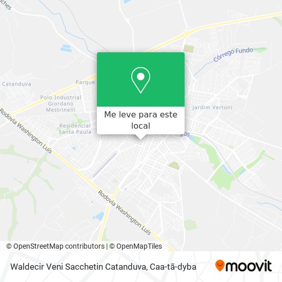 Waldecir Veni Sacchetin Catanduva mapa