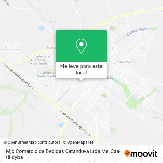 Mjb Comércio de Bebidas Catanduva Ltda Me mapa