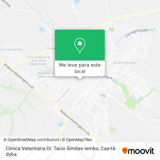 Clínica Veterinária Dr. Tacio Simões Iembo mapa