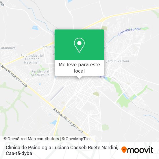 Clínica de Psicologia Luciana Casseb Ruete Nardini mapa
