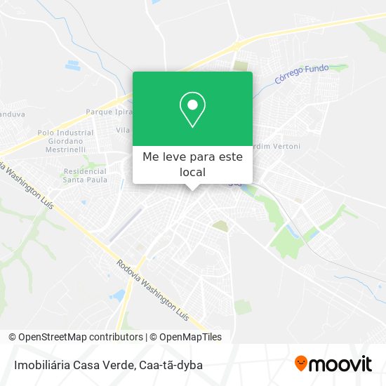 Imobiliária Casa Verde mapa