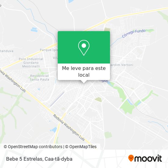 Bebe 5 Estrelas mapa