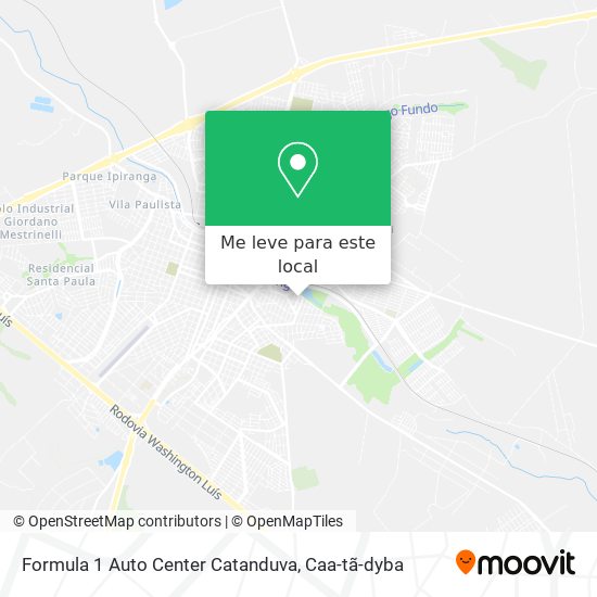 Formula 1 Auto Center Catanduva mapa