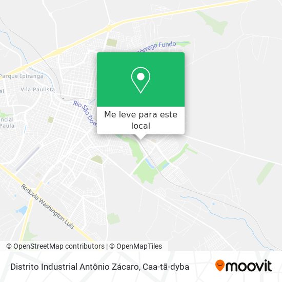 Distrito Industrial Antônio Zácaro mapa
