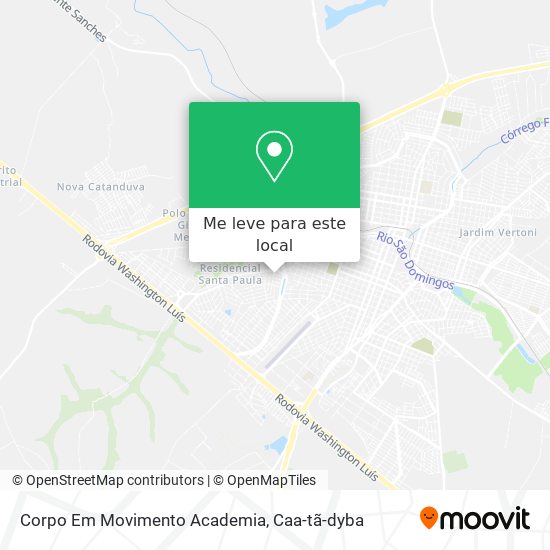 Corpo Em Movimento Academia mapa