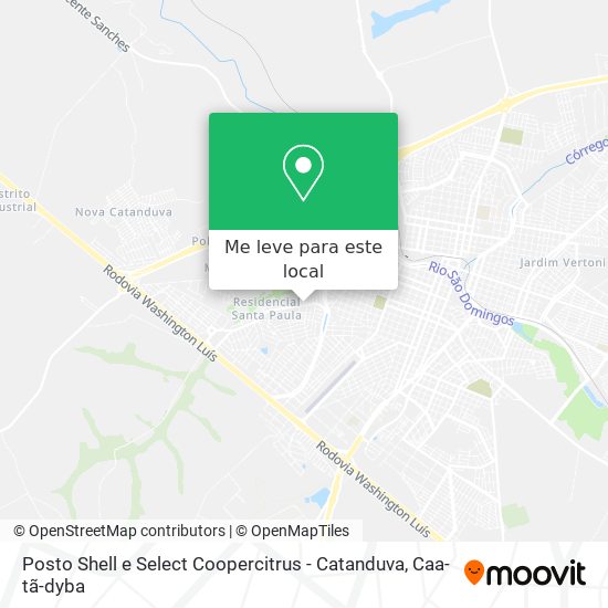 Posto Shell e Select Coopercitrus - Catanduva mapa