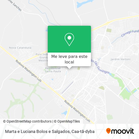 Marta e Luciana Bolos e Salgados mapa