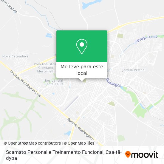 Scamato Personal e Treinamento Funcional mapa