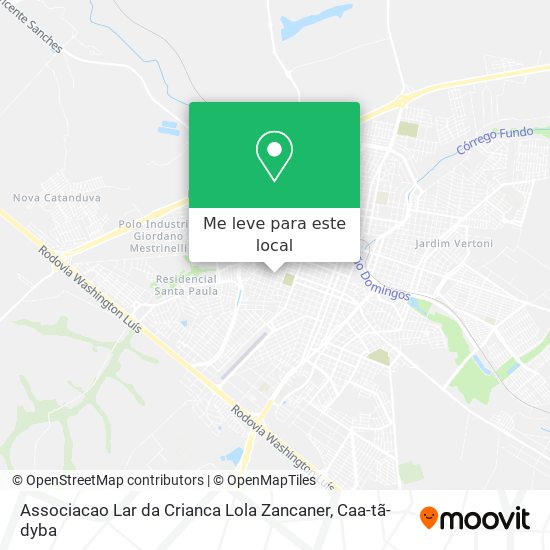 Associacao Lar da Crianca Lola Zancaner mapa