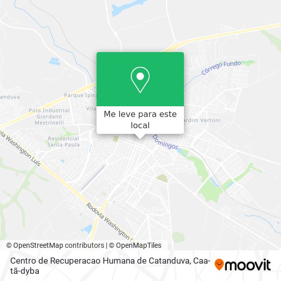 Centro de Recuperacao Humana de Catanduva mapa