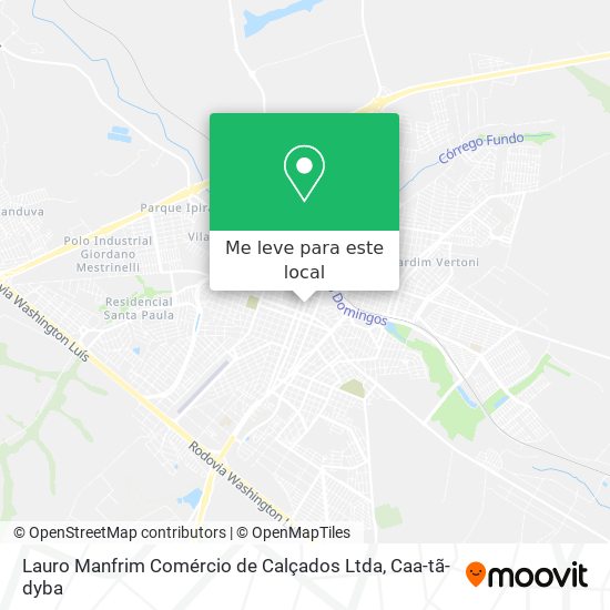 Lauro Manfrim Comércio de Calçados Ltda mapa