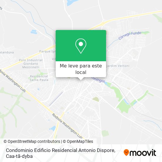 Condominio Edificio Residencial Antonio Dispore mapa