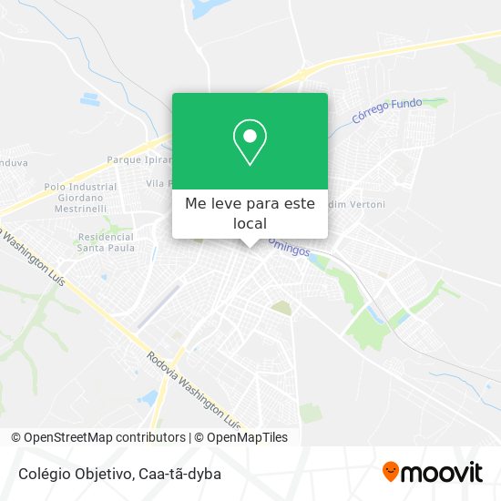 Colégio Objetivo mapa