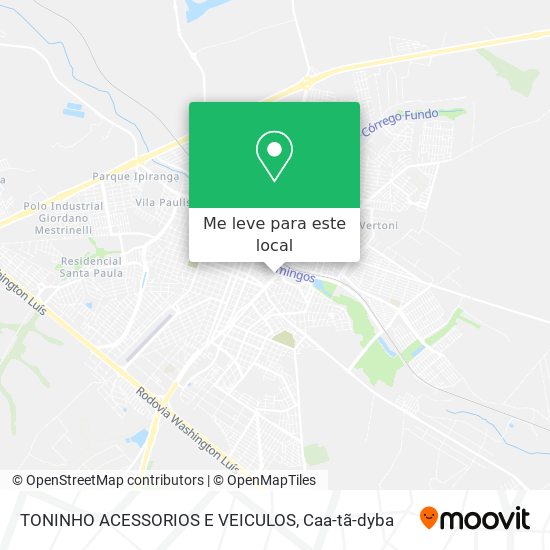TONINHO ACESSORIOS E VEICULOS mapa