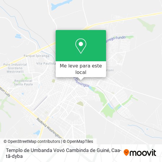 Templo de Umbanda Vovó Cambinda de Guiné mapa
