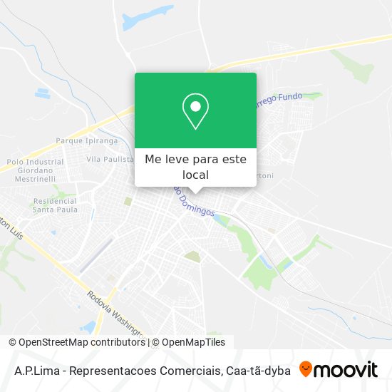 A.P.Lima - Representacoes Comerciais mapa